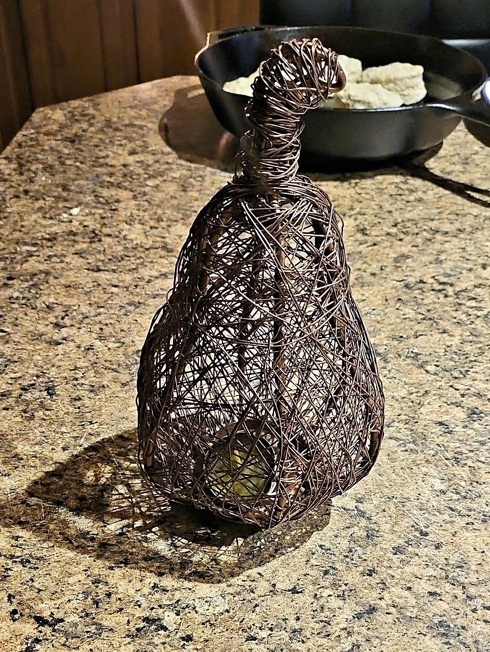 Woven Wire Decorative Figure in Brown